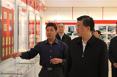 福建省委常委、省紀(jì)委書記倪岳峰調(diào)研虹潤公司